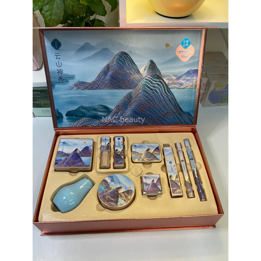 Set trang điểm 10 món mỹ phẩm Yuli Yula cao cấp - Bộ trang điểm kèm túi - Qùa tặng Youliyoula Kaqili