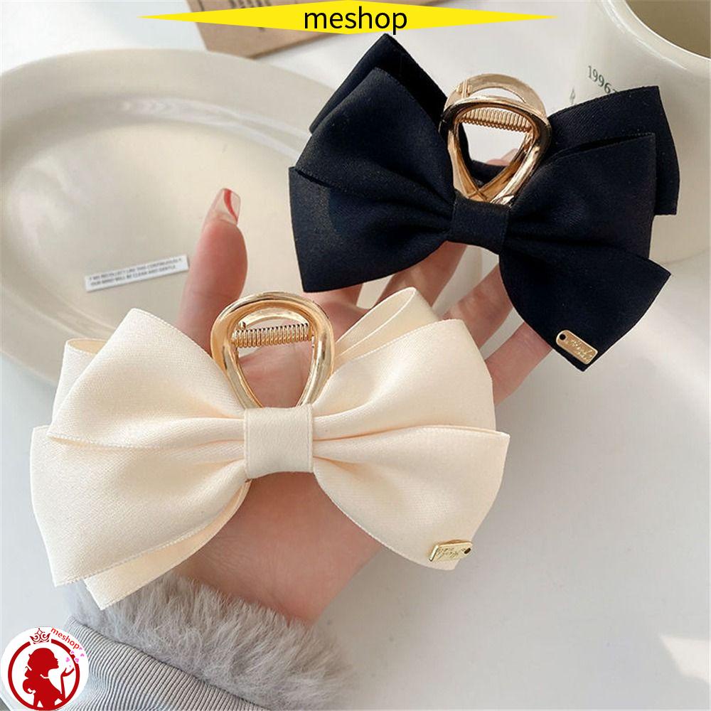 Kẹp Tóc Nơ Satin Cỡ Lớn Thời Trang