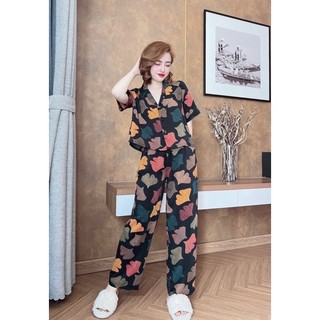 Đồ bộ Pijama - Nút bọc quần dài