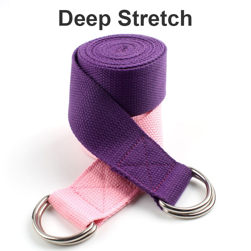 1,8M-Dây Tập Yoga，Dây Tập Thể Dục，Dây Hỗ Trợ Tập Gym，Đai Cotton Bền Bỉ Hổ Trợ Tập Giãn Cơ Gym Yoga Tại Nhà Tiện Lợi