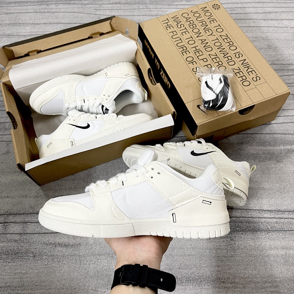 Giày sneaker 𝐉𝐨𝐫𝐝𝐚𝐧 SB Dunk Disrupt 2 Pale Ivory Kem trắng đen  cao cấp