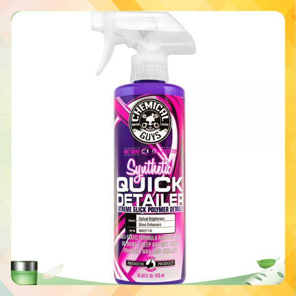 Dung dịch XỊT BÓNG NHANH chứa nano Polymer thương hiệu CHEMICAL GUYS SYNTHETICH QUICK DETAIL - Mỹ- Dung tích 473ml