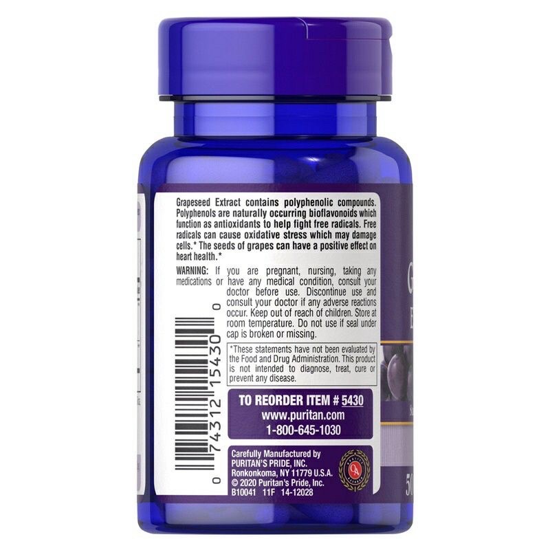 Viên uống đẹp da, chống lão hoá Grapeseed Extract 100mg