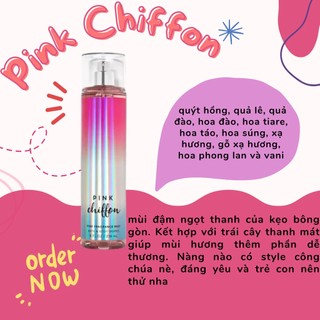 Xịt thơm Bath & Body Works Pink Chiffon
