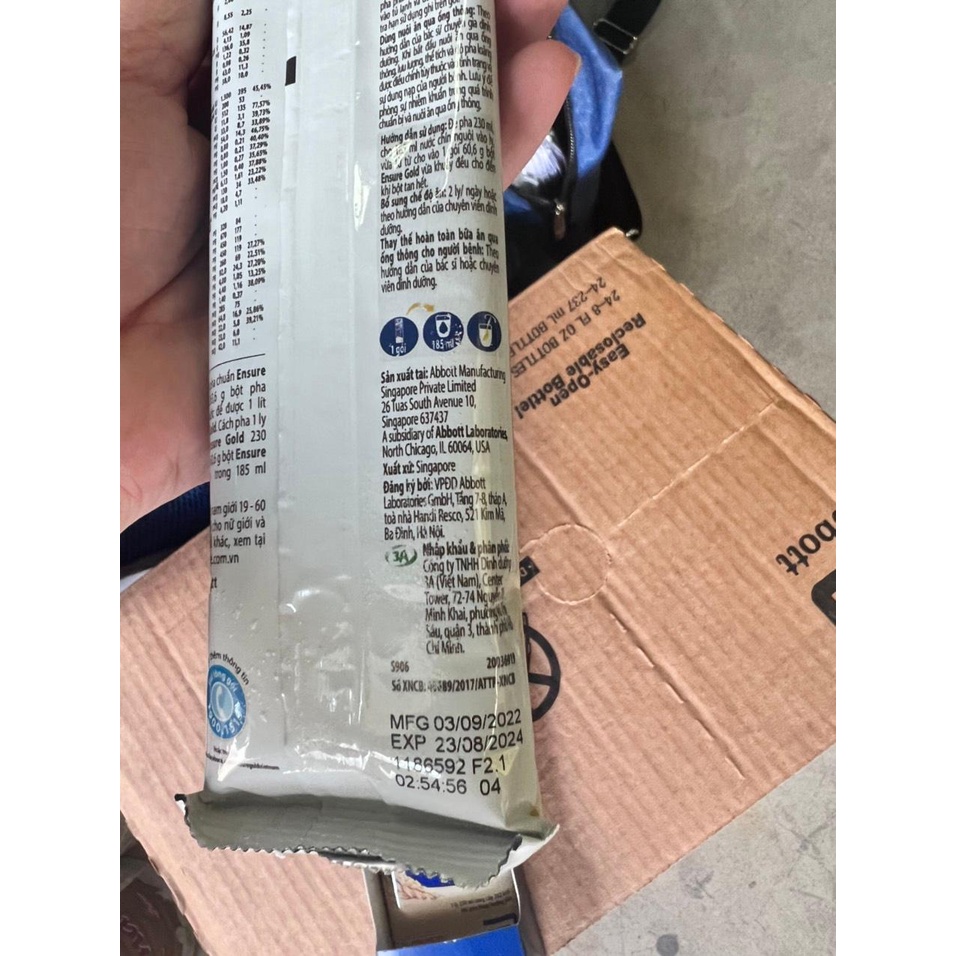 Sữa bột Ensure gói 60,6g