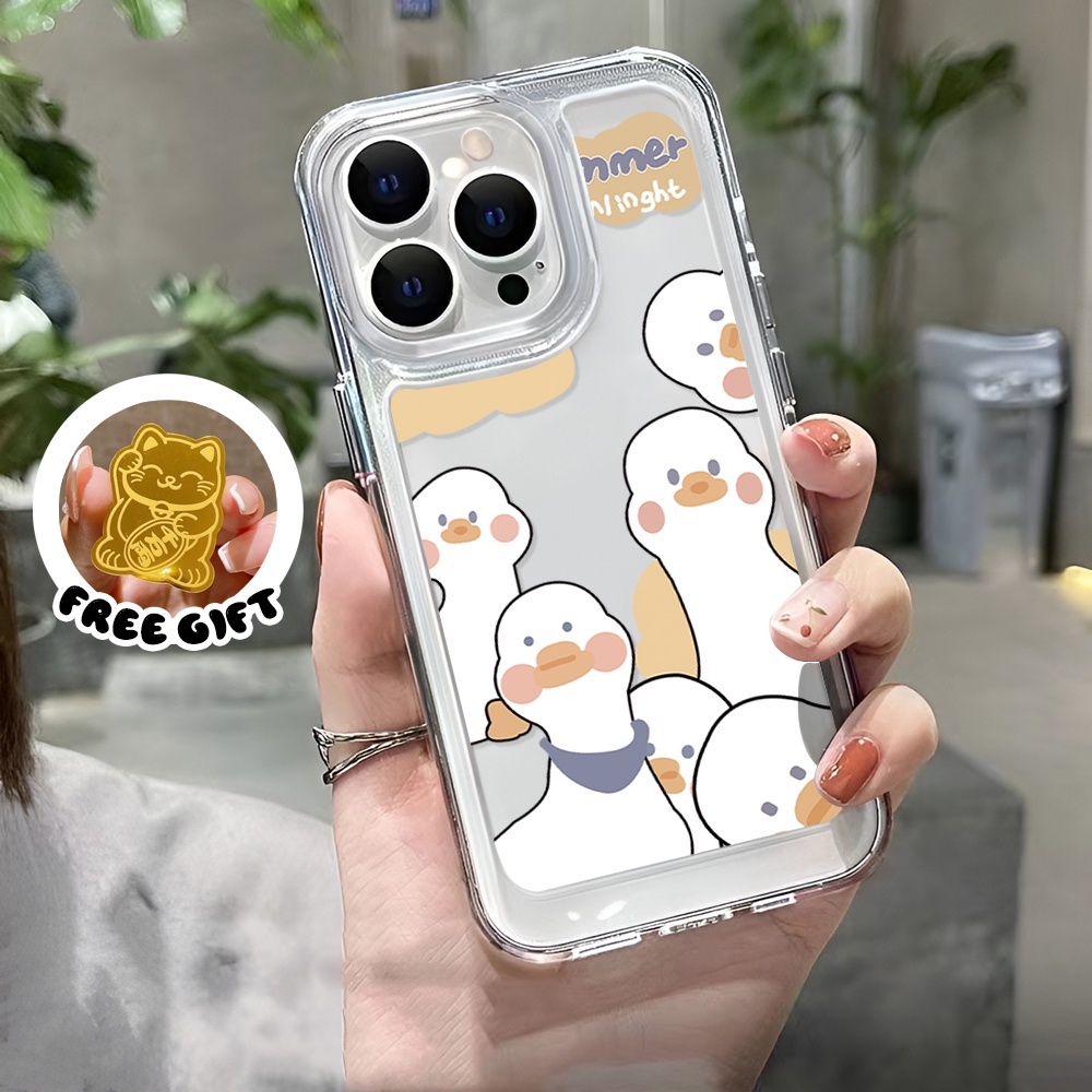 Ốp lưng iphone Hình nhiều Vịt Cute ốp iphone lưng cứng cho 14 Pro Max 14 Plus 13 11 12 7Plus X XR XS Max 8 7 se2020