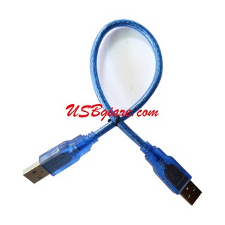 CÁP USB 2 ĐẦU ĐỰC 0.5M (DÂY XANH CHỐNG NHIỄU)