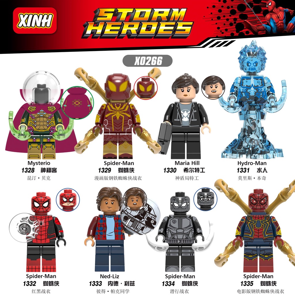 Mô Hình Đồ Chơi Lego Hình Người Nhện peter parker
