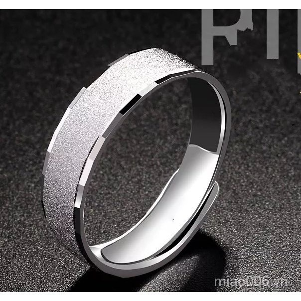 Nhẫn Hở Mạ Bạch Kim Độc Đáo Phong Cách Hàn Quốc Cho Nam Giới S925 [1 / 27]