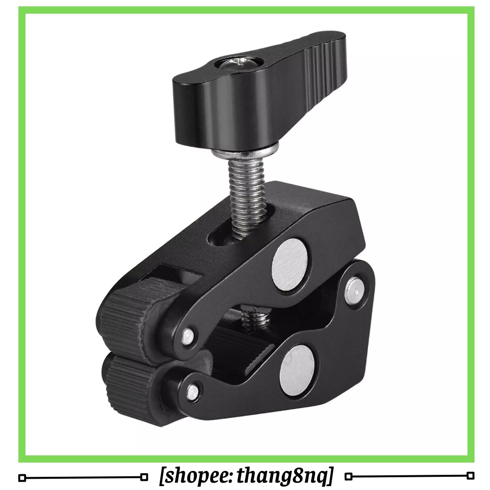Kìm kẹp cua Andoer, kìm siêu kẹp tích hợp lỗ vít 1/4 và 3/8, gắn mở rộng các thiết bị quay chụp