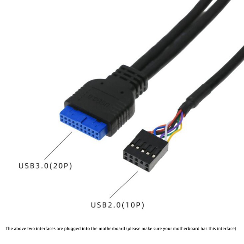 Bảng điều khiển vỏ trước 60cm USB3.0 'USB3.0'HD Cổng giắc cắm âm thanh HD Bảng I 'O Dây bên trong Dây Bezel USB Đường dây mở rộng vỏ tự làm