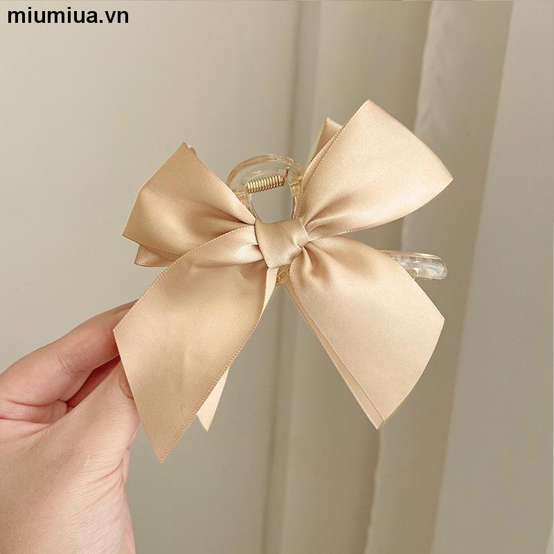 miumiuaKẹp tóc hình nơ đơn giản thời trang kiểu Hàn thanh lịch cho phái nữ