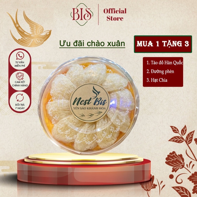 Yến Tinh Chế Làm Sạch Lông Sợi Dài Cao Cấp Yến Sào Khánh Hòa - B.S1