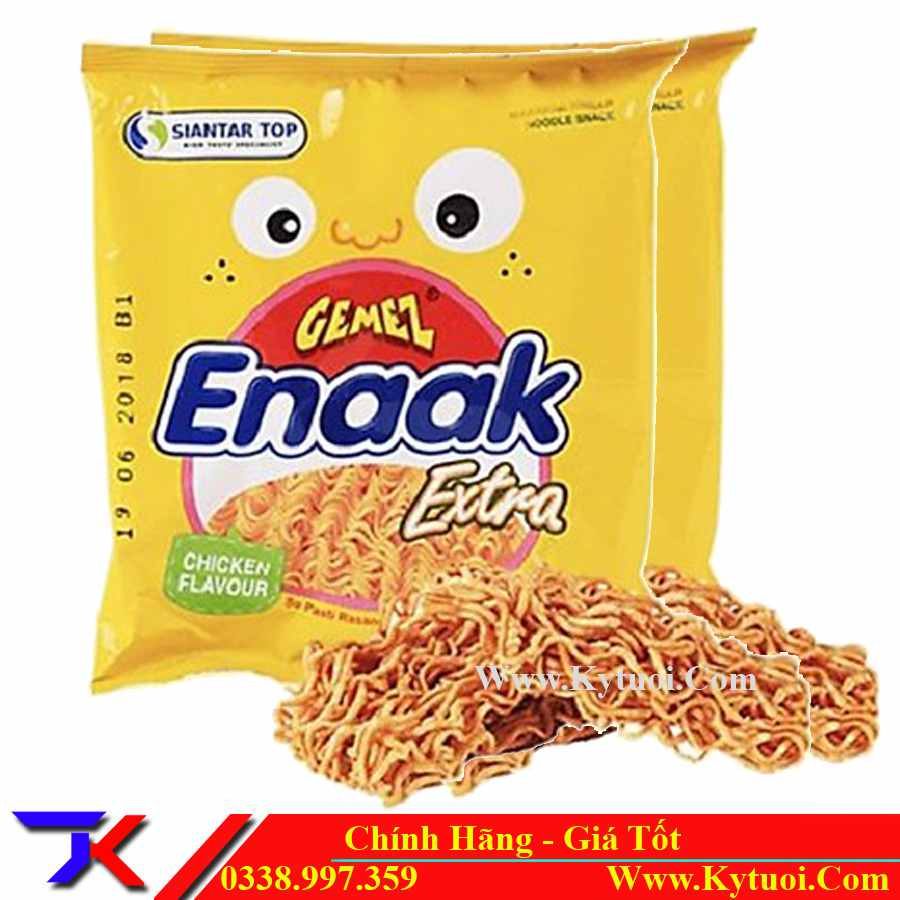 Snack mì trẻ em vị gà/tương ớt Enaak Extra gói 30g