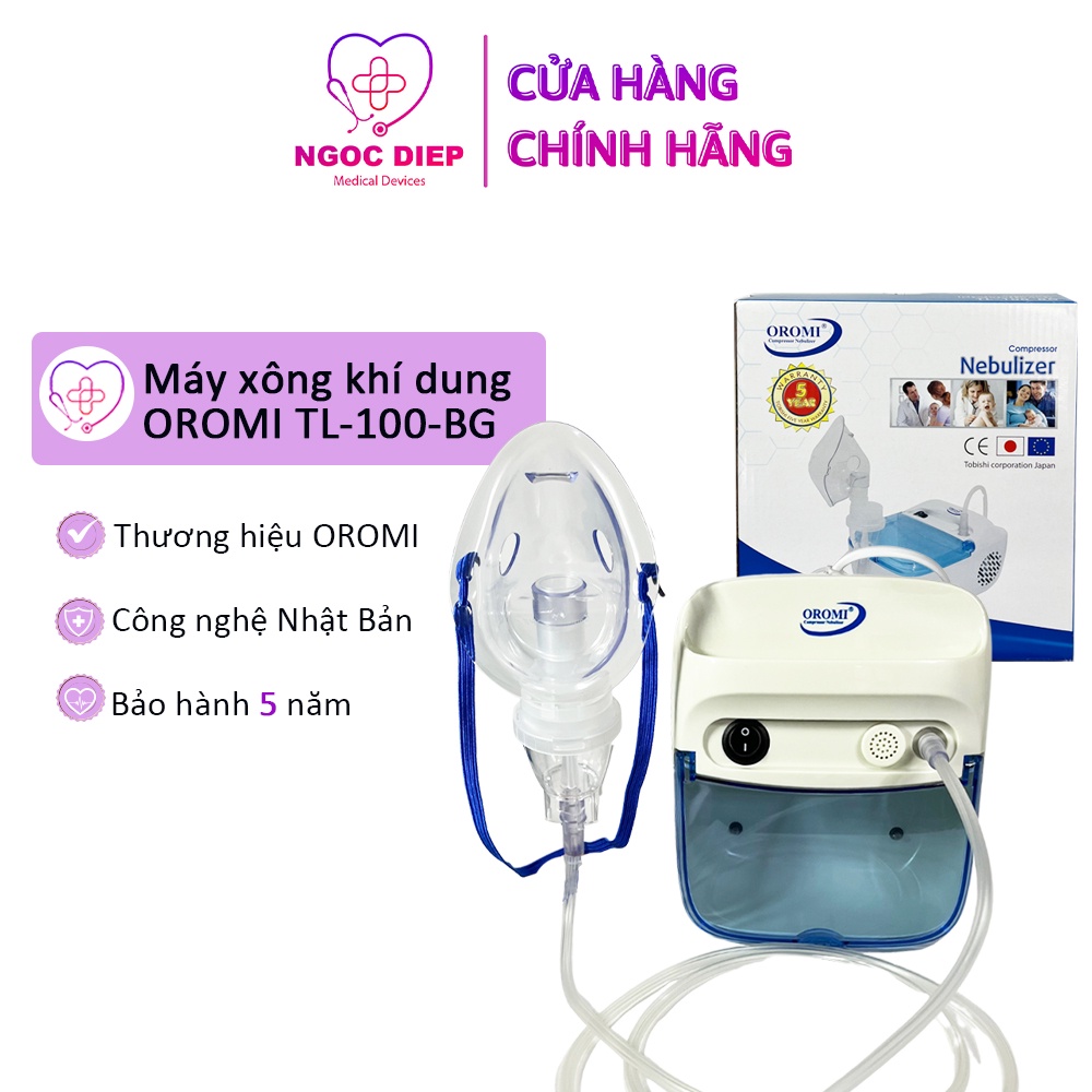 Máy xông khí dung OROMI TL-100-BG - Bộ xông mũi họng dành cho gia đình