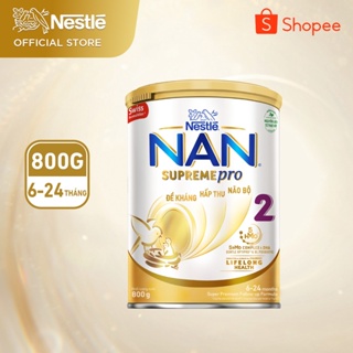 Sữa Bột Nestlé NAN SupremePro 2 lon 800g với 5HMO & đạm Gentle Optipro