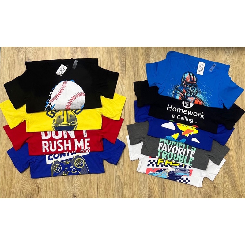 Áo Cotton Place Bé Trai Xuất Dư Xịn Sét 2 Áo Vải 100% Cotton Mềm Mịn Thoáng Mát Sang Xịn