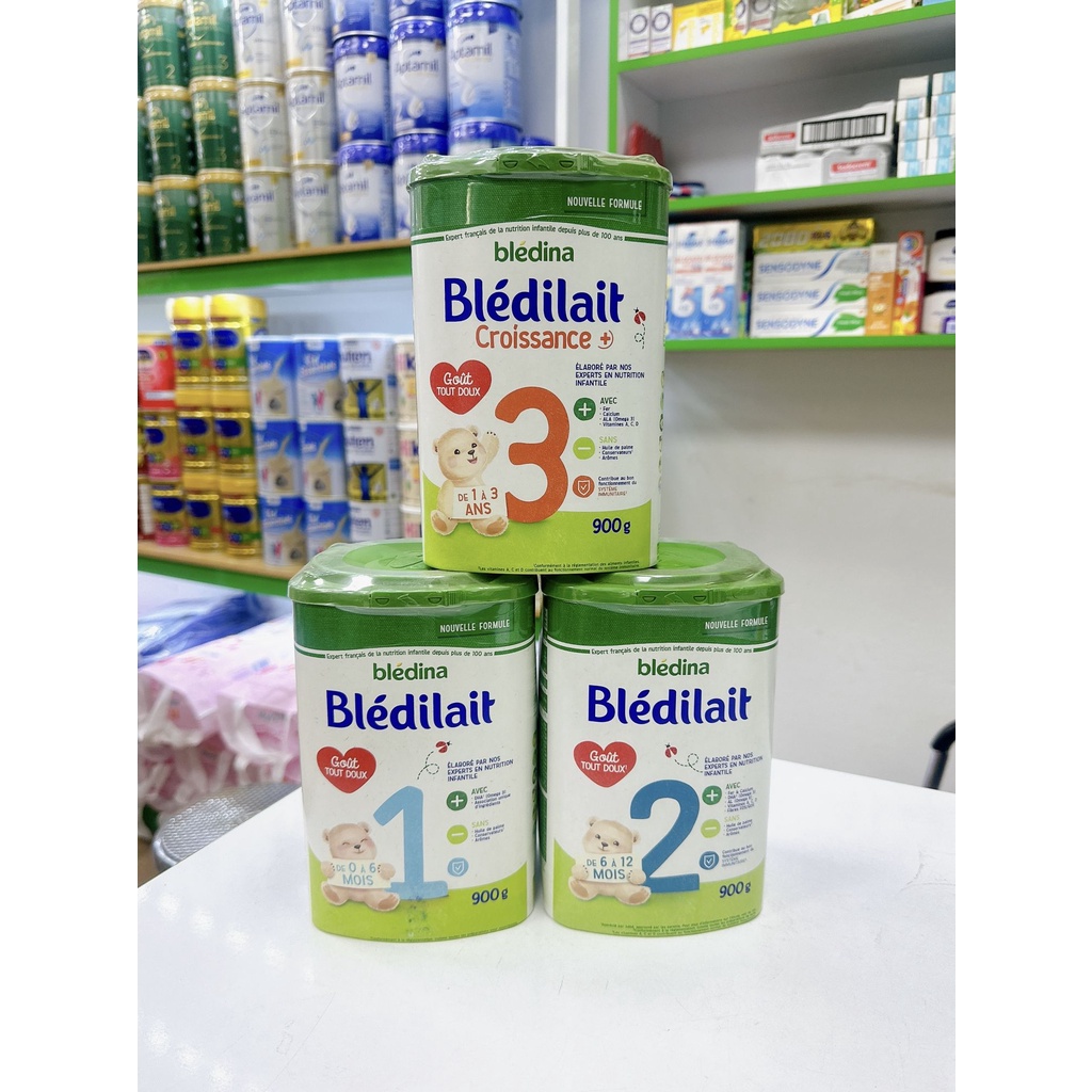 Sữa bột Bledilait 900gr Nội Địa Pháp Đủ Số 1,2,3 Date Mới