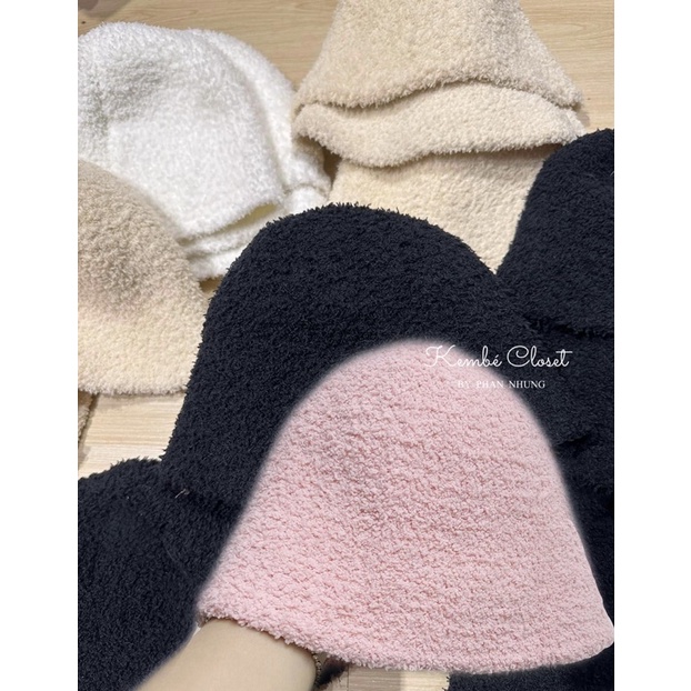 Mũ Len Cụp Vành Hàn Xẻng Dành Cho Bé Gái
