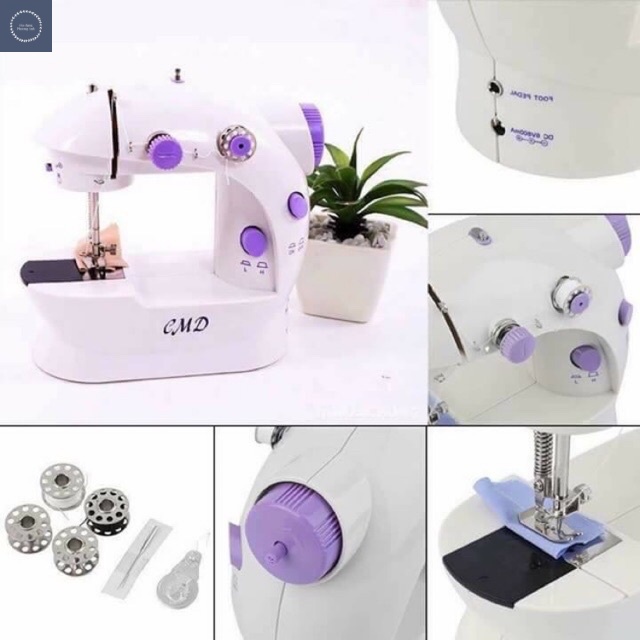 Máy May Mini Để Bàn Gia Đình - Máy Khâu Cầm Tay Mini Gia Đình Siêu Tiện Lợi