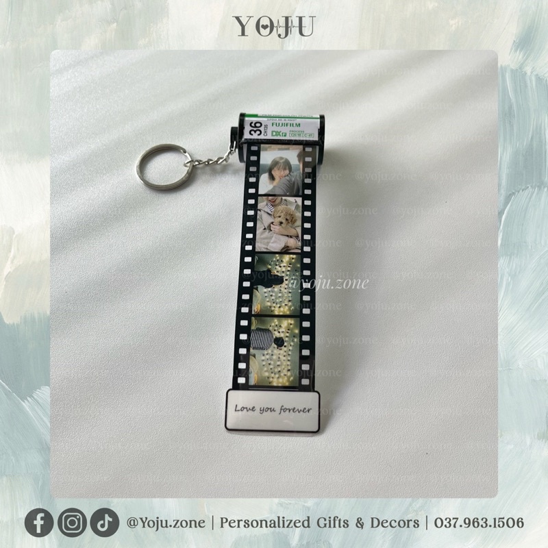 Móc Khóa Film Yoju.zone In 9 Hình Kỉ Niệm 🌸 Quà Sinh Nhật Handmade Độc Đáo Từ Cuộn Phim 🌸 -