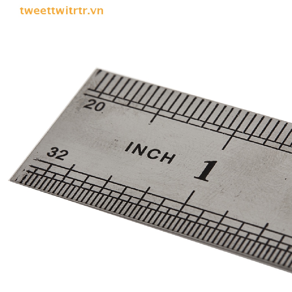 Thước Đo Hai Mặt Bằng Thép Không Gỉ 15-30cm