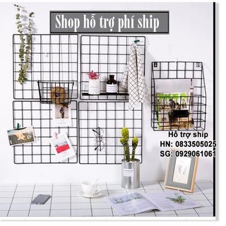 Hỗ trợ Ship- Halinhco - KHUNG LƯỚI SẮT TRANG TRÍ THÔNG MINH (size 35x35cm)