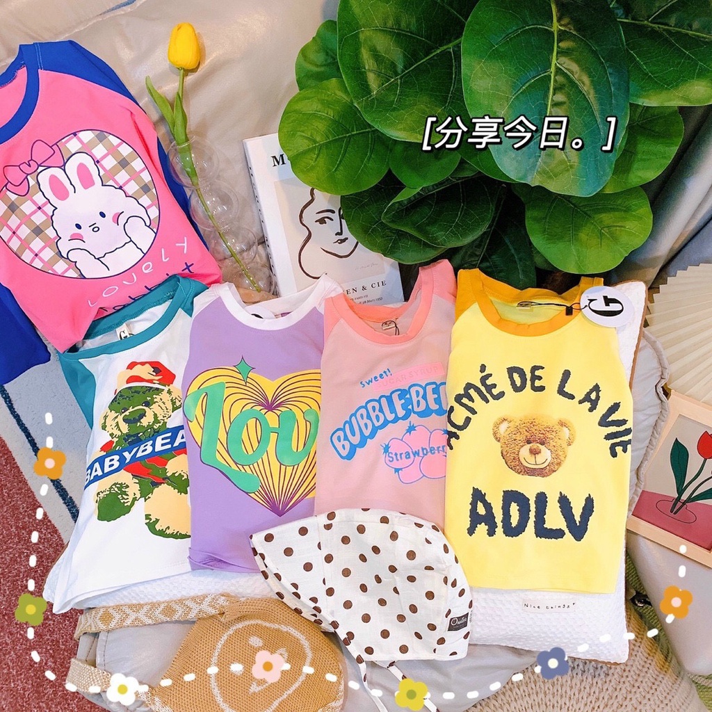 Áo tay dài bé gái Áo thu đông cho bé thun cotton 4 chiều chuẩn hàng đẹp 10-28kg