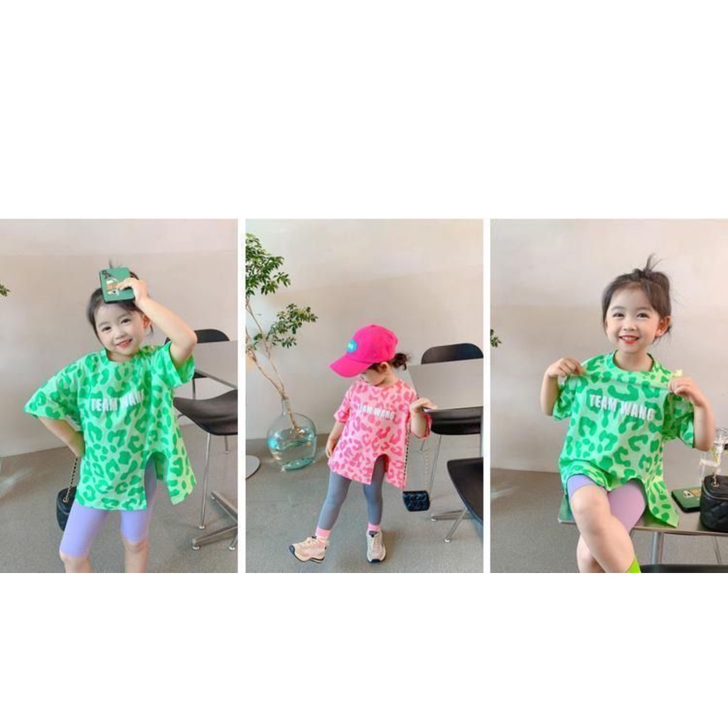 Áo Thun Tay Ngắn Phong Cách Hàn Quốc Thời Trang Mùa Hè Mới Cho Bé Gái