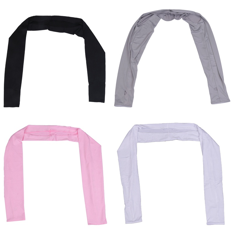 Set 4 Găng Cánh Tay Chống Nắng / Tia UV Có Lỗ Xỏ Ngón Tiện Dụng Khi Đi Xe Đạp