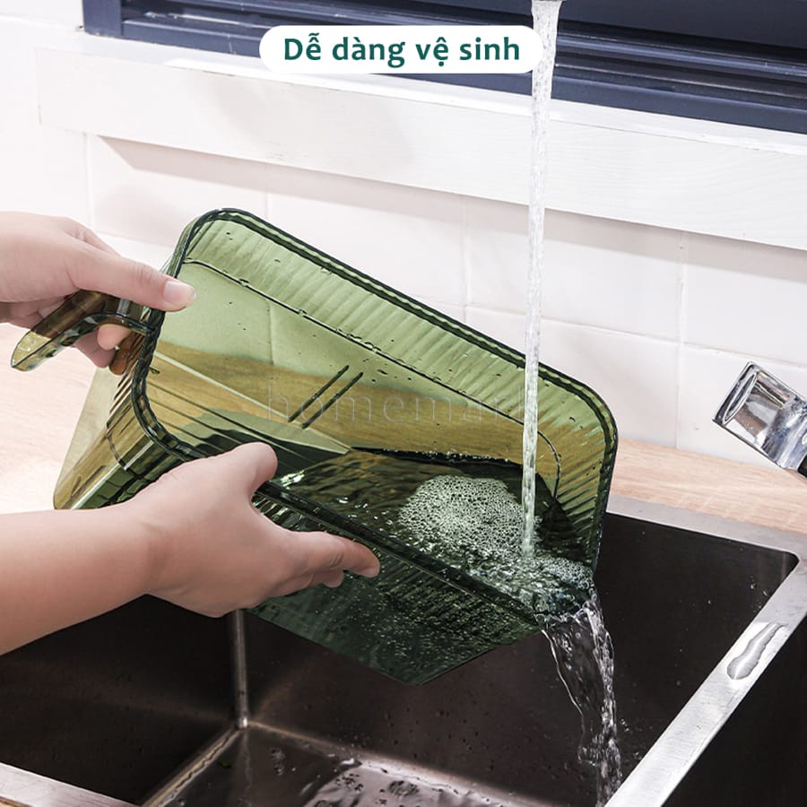 Hộp Đựng Thực Phẩm Tủ Lạnh Có Tay Cầm, Hộp Đựng Đồ Tách Nước Chất Liệu Nhựa Cao Cấp An Toàn