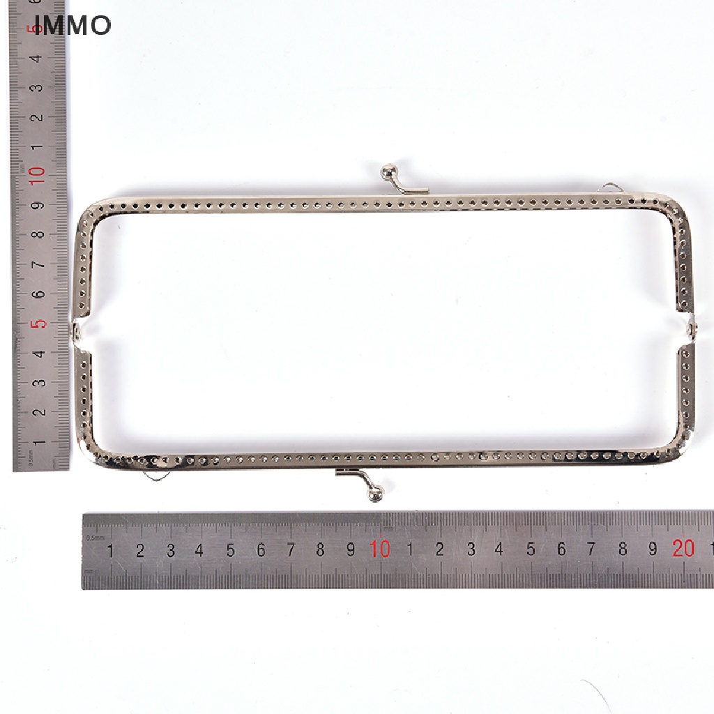 Im 1 Cái Khung Kim Loại Retro Túi Ví Hoa Thủ Công DIY Khóa Hôn Bạc my