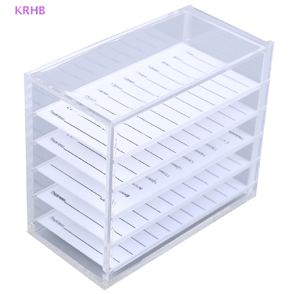 Hộp Nhựa Acrylic 5 Tầng Trưng Bày Lông Mi Giả Tiện Dụng Mới