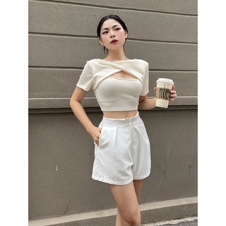 AOKI | Maki Top | Áo croptop chất thun tăm