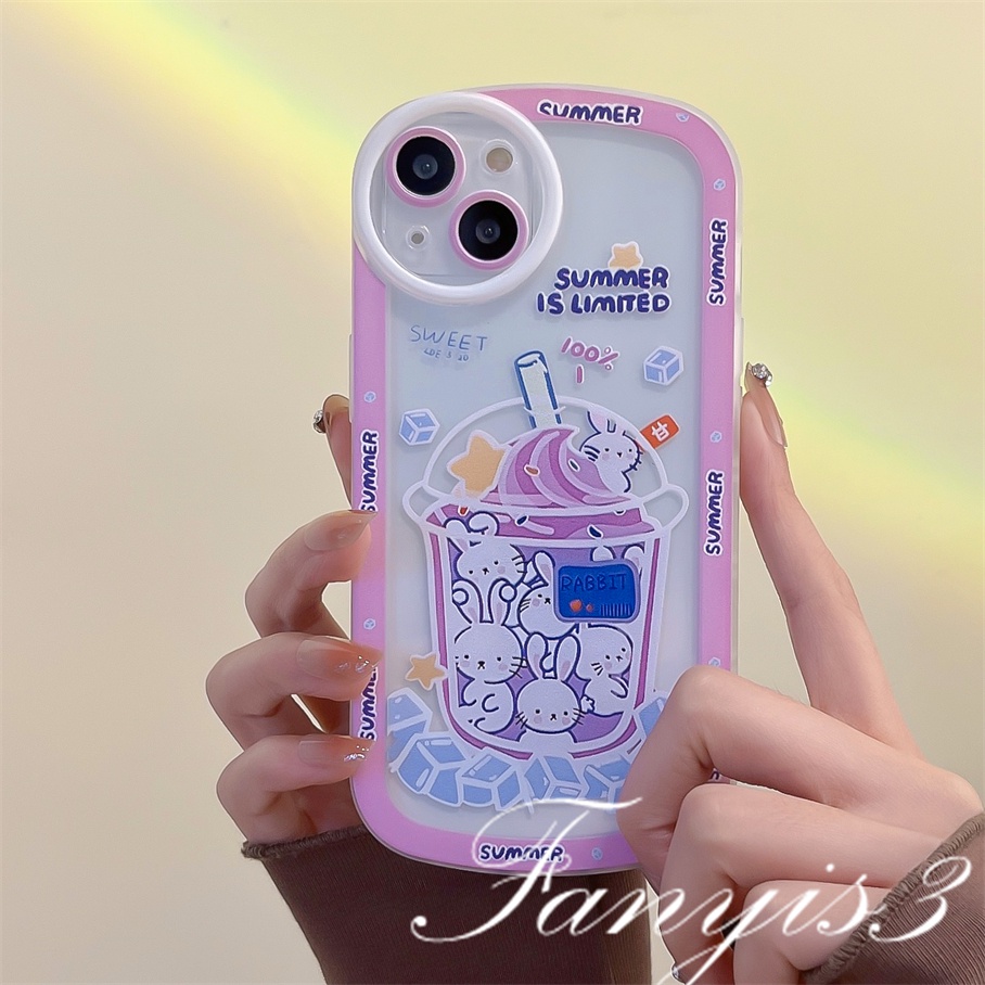 Ốp Điện Thoại TPU Mềm Hình Trà Sữa Dưa Hấu Cho iPhone 14 13 12 11 Pro Max X XR Xs Max 8 7 6 6s Plus SE 2020