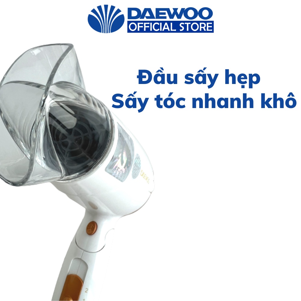 Máy sấy tóc tạo kiểu thời trang DAEWOO DWH-97C công suất 1600w, BH 1 năm