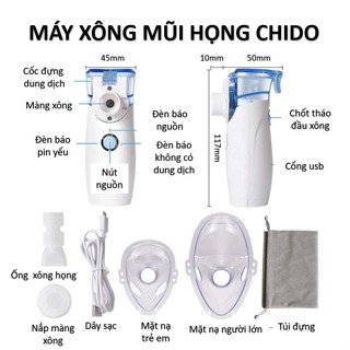 Máy xông mũi họng điện dung cầm tay chido ys13 - ảnh sản phẩm 3