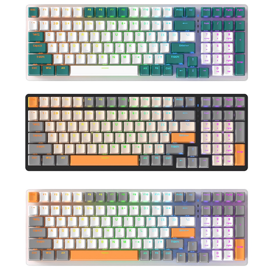 Bàn phím cơ Full size K3 red switch, Gaming 10 chế độ led - Bảo hành 1 năm