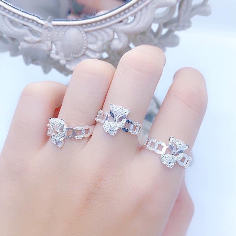 Nhẫn Bạc Hồ Ly Kim Tiền