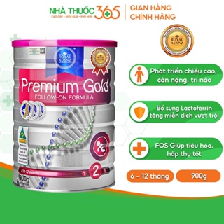 Sữa Bột Hoàng Gia Úc Premium Gold Số 2 Bổ Sung Vitamin, Khoáng Chất Cho Trẻ Royal AUSNZ 900g