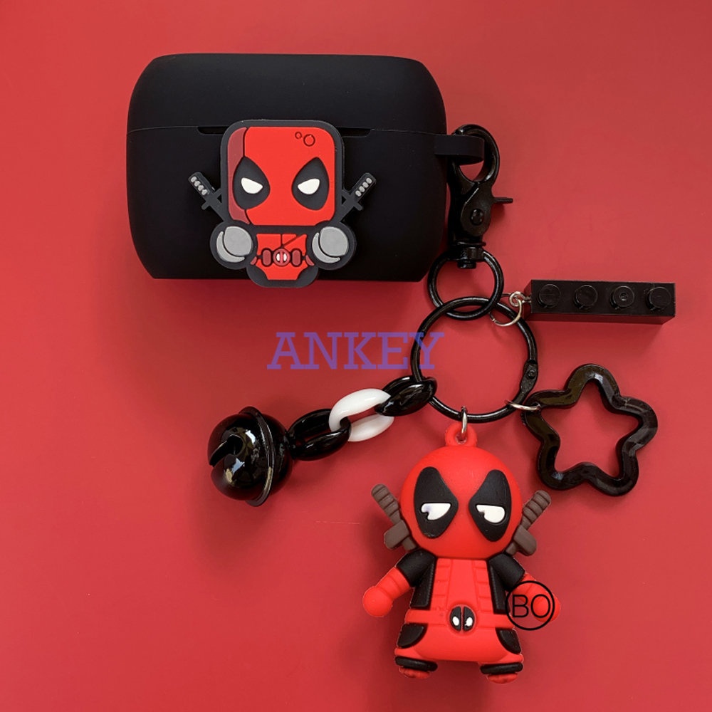 Jabra Elite 5 4 Active 3 2 E3 E2 85T 75T Case Cute Deadpool Cartoon Cover TWS Bluetooth Earphone Wireless Headphone Headset Box Bag