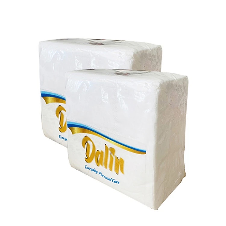 4 gói khăn giấy rút, giấy ăn vuông nhỏ DALIN cao cấp 150 tờ x 2 lớp