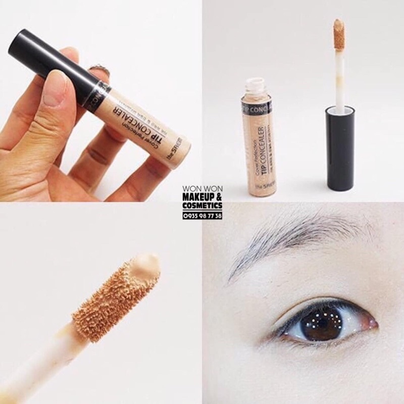 Kem Che Khuyết Điểm The Saem - Kem Che Khuyết Điểm The Seam Cover Perfection Tip Concealer SPF28 PA++ 6.5g