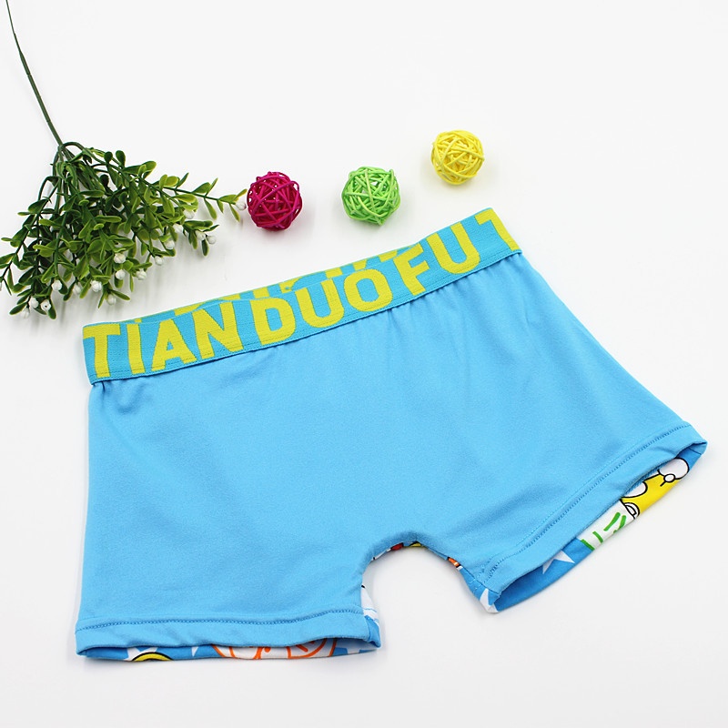 Quần Lót Boxer Lưng Thun In Hình Doraemon Dễ Thương Cho Bé Trai
