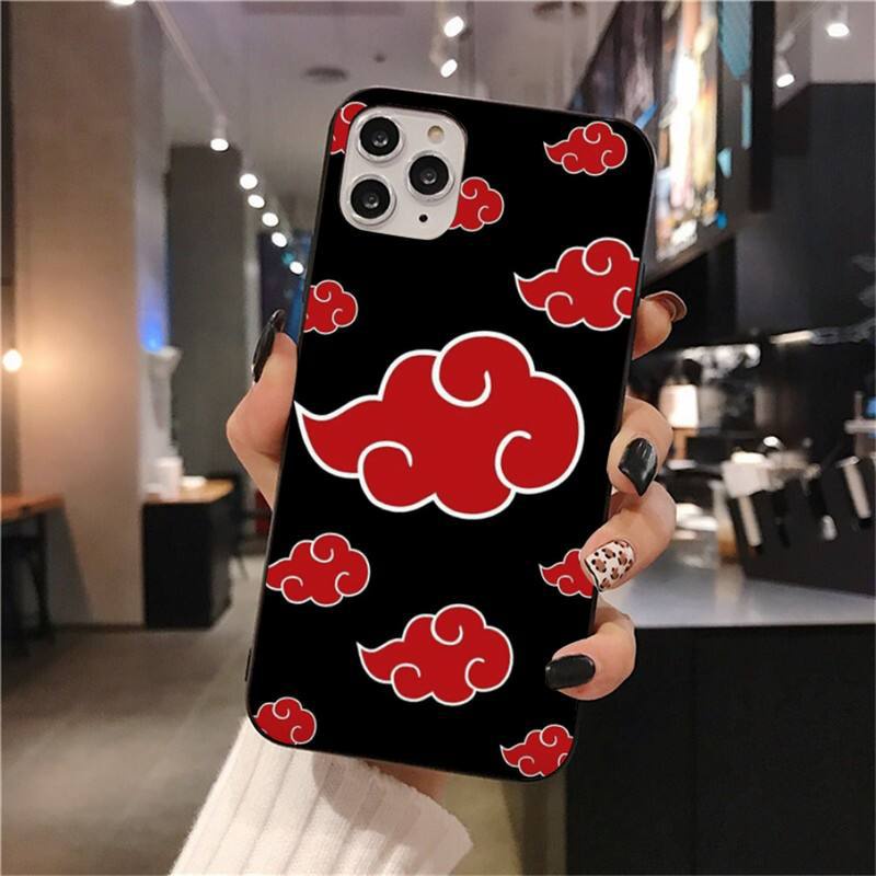 Ốp Điện Thoại TPU Dẻo Họa Tiết Hoạt Hình Naruto Sharingan Itachi Cho iPhone 6 6S 7 8 Plus X XS XR 11 12 13 14 Pro Max