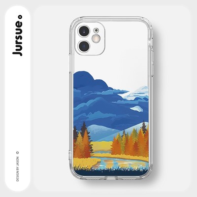 Ốp lưng JURSUE mềm chống sốc viền vuông hình độc lạ Cho iPhone 17 16 15 14 13 12 11 Pro Max SE 2020 X XR XS ip 8 7 Plus Y2890
