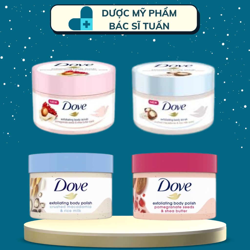 Tẩy tế bào chết Dove Mỹ / Đức Exfoliating Body Polish