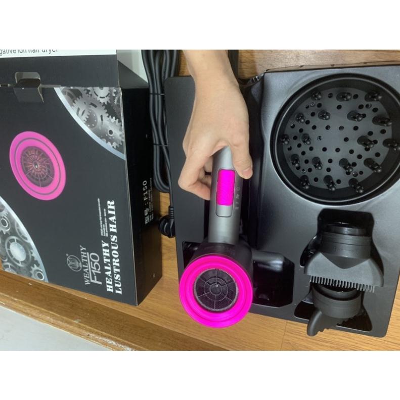 Máy sấy tóc ION âm cao cấp dạng búa chính hãng Wealthy F150