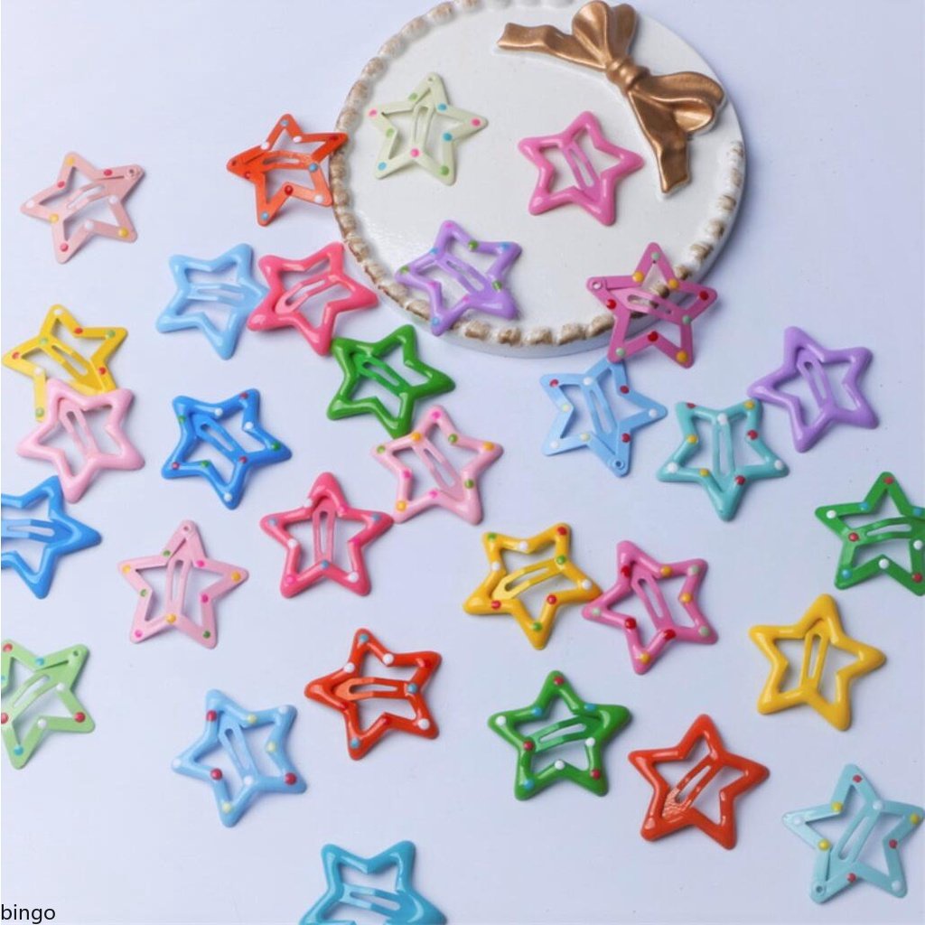 Kẹp Tóc Hình Ngôi Sao Năm Cánh Kiểu Hàn Quốc Dễ Thương Cho Bé Gái