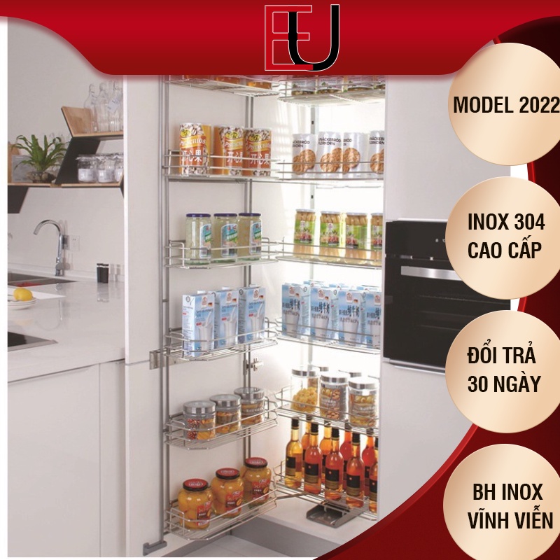 Kệ Tủ Đồ Khô 12 Ngăn 6 Tầng Nan Dẹt INOX 201 - Bảo Hành 5 Năm (Có Thợ Lắp Đặt))